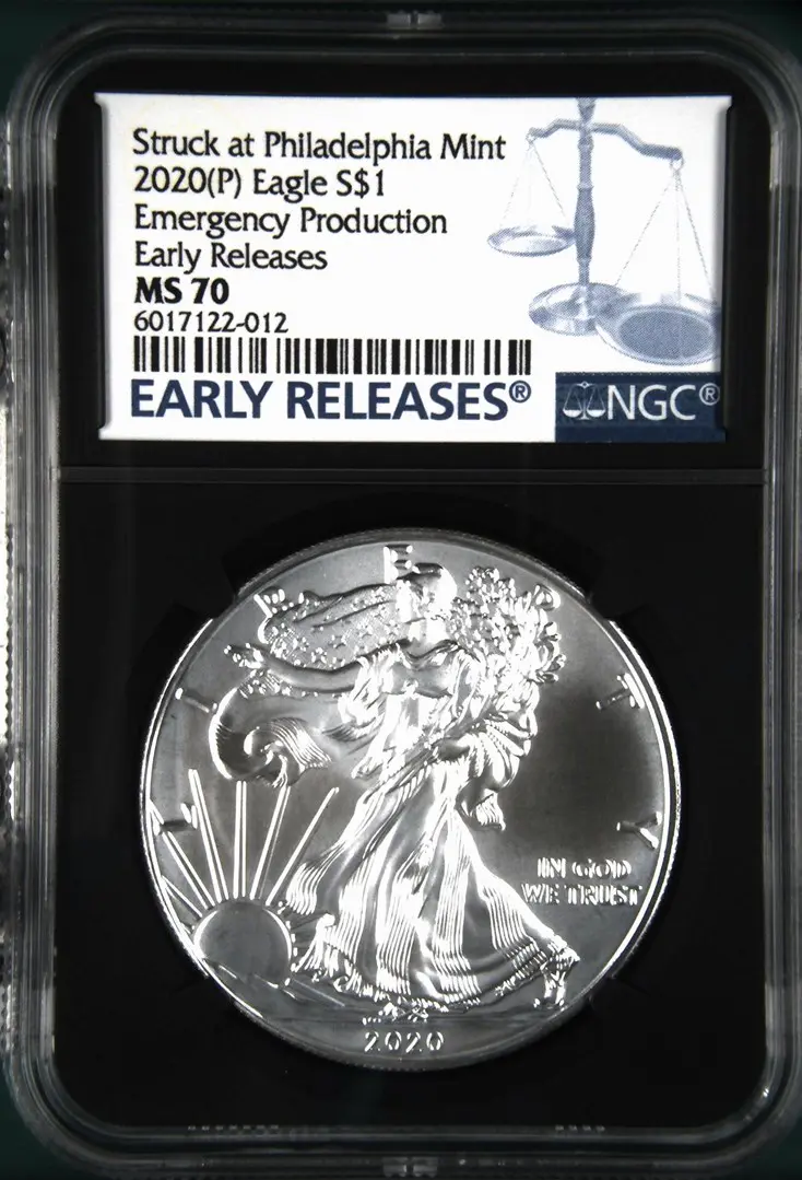 A silver eagle coin is being sold for $ 1 0, 5 0 0.